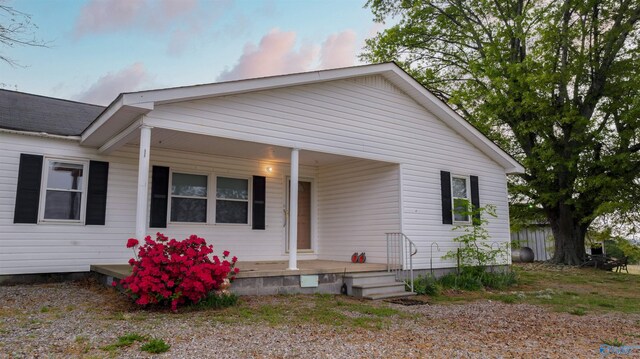 bungalow-style house featuring a porch