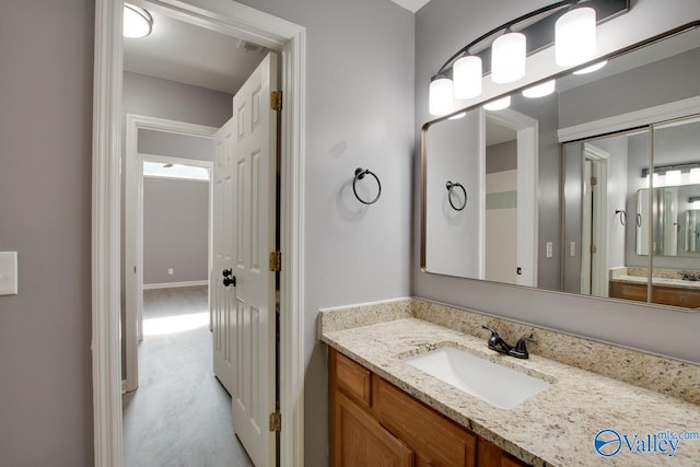 bathroom with vanity