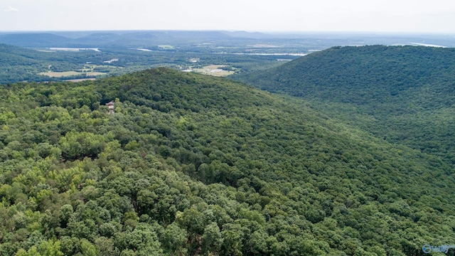 aerial view featuring a mountain view