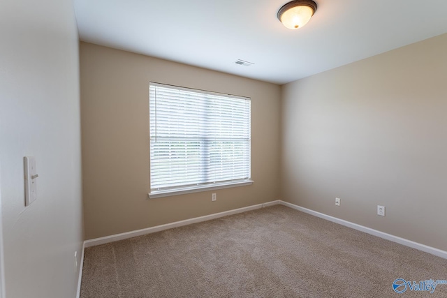 view of carpeted empty room