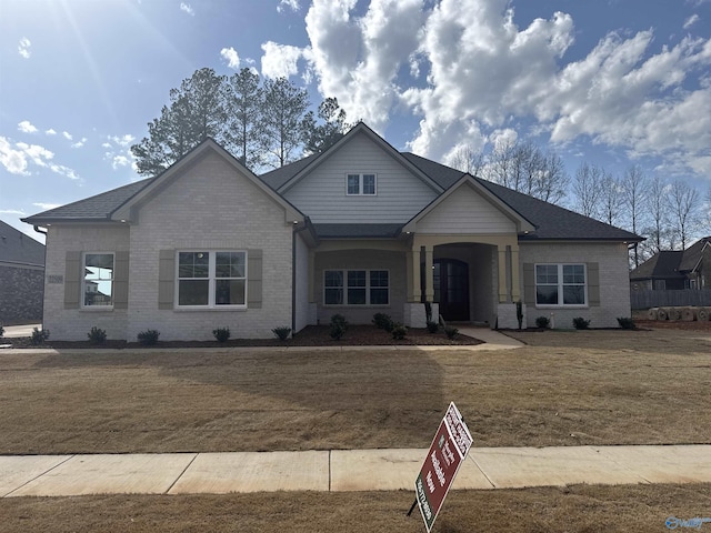 22509 Players Ln, Athens, AL 35613 - craftsman inspired home with a front yard and brick siding