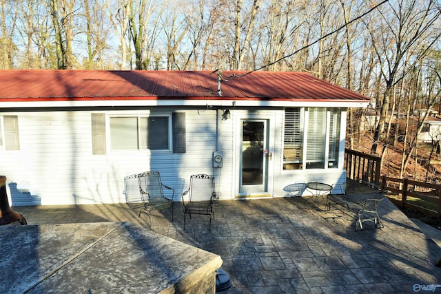 back of house featuring a patio area