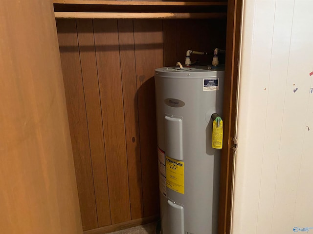 utilities featuring electric water heater