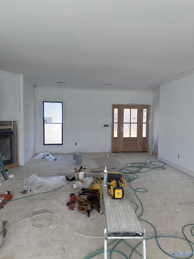 view of unfurnished living room