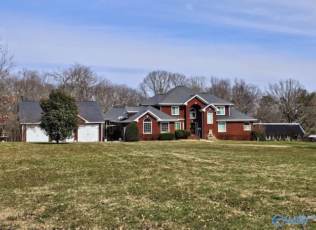 view of front of house featuring a front yard