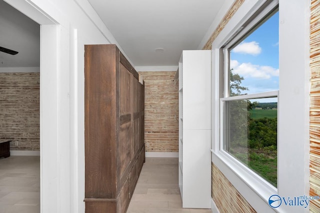 bathroom featuring hardwood / wood-style flooring and plenty of natural light