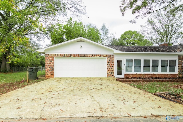 ranch-style house with a garage