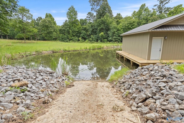 view of dock