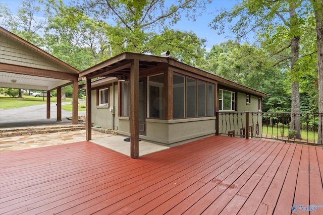 view of deck