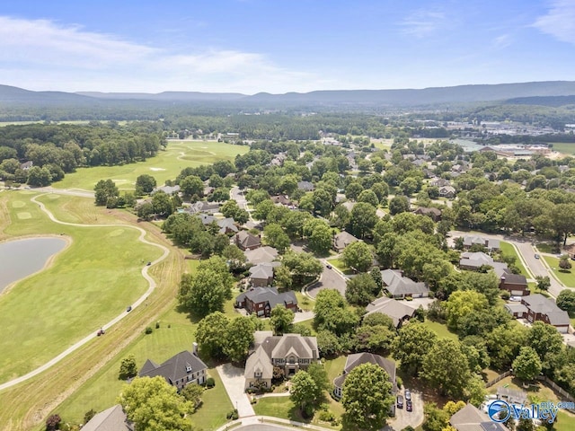 2600 Treyburne Ln, Hampton Cove, AL 35763 - aerial view of residential area featuring a golf course and a water and mountain view