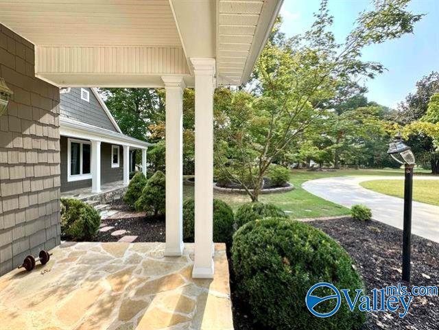 view of patio / terrace with a porch