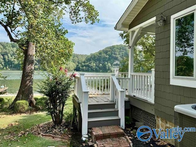 wooden terrace with central AC