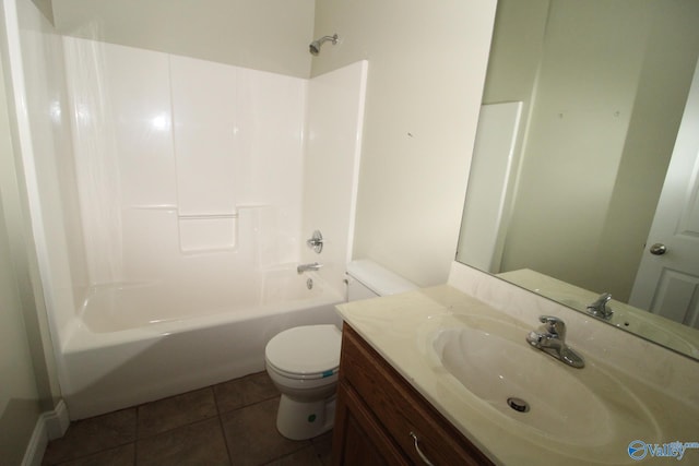 730 John Cabaniss Rd, Langston, AL 35755 - full bath featuring toilet, tile patterned flooring, shower / washtub combination, and vanity