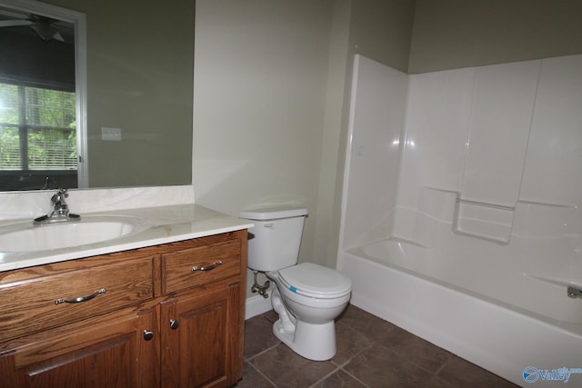 730 John Cabaniss Rd, Langston, AL 35755 - bathroom with toilet, tile patterned flooring, and vanity