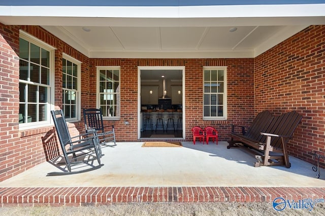 view of patio / terrace featuring a porch