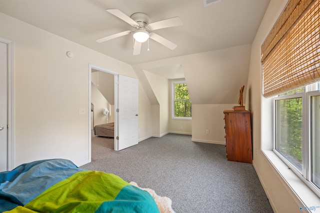 970 County Road 454, Centre, AL 35960 - unfurnished bedroom with carpet floors, visible vents, baseboards, and ceiling fan