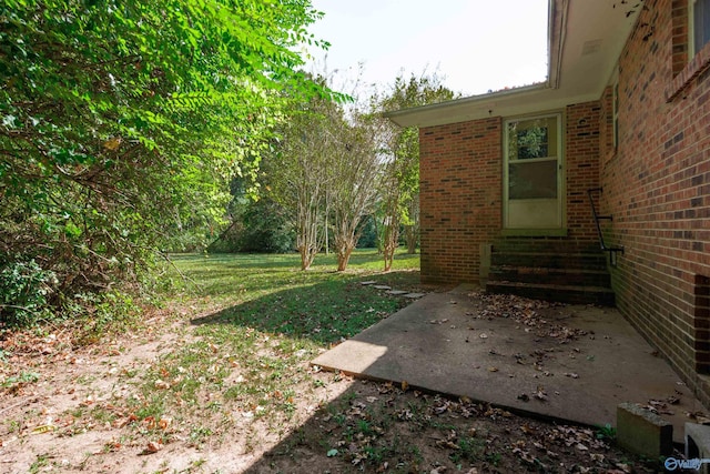 view of yard featuring a patio area