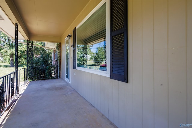 view of patio with covered porch