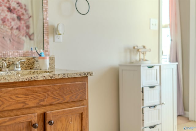 bathroom featuring vanity