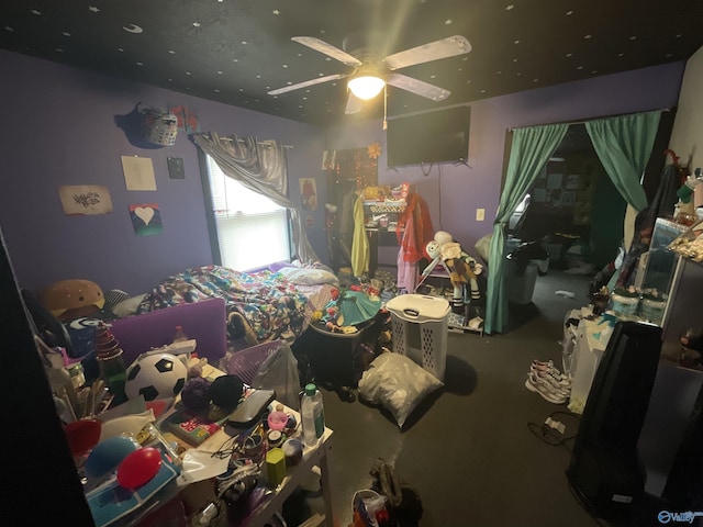 1207 N Houston St N, Athens, AL 35611 - bedroom featuring a ceiling fan and carpet