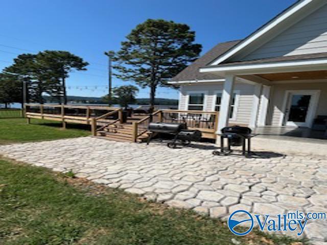 view of patio with a deck