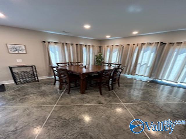 view of dining area