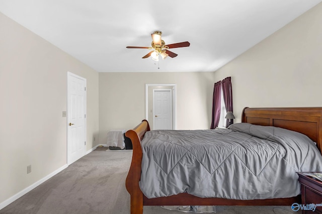 152 Old Vaughn Bridge Rd, Hartselle, AL 35640 - bedroom featuring carpet flooring, baseboards, and ceiling fan