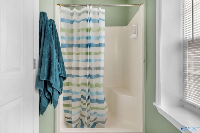 152 Old Vaughn Bridge Rd, Hartselle, AL 35640 - full bathroom featuring a shower with curtain
