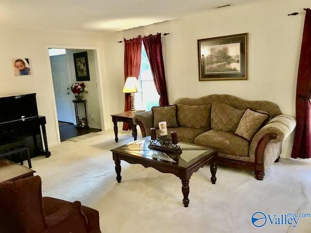 152 Old Vaughn Bridge Rd, Hartselle, AL 35640 - view of carpeted living room