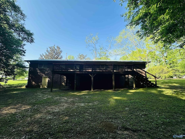 view of outbuilding with stairs