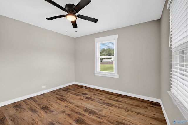 2605 Ready Section Rd, Toney, AL 35773 - empty room featuring wood finished floors and ceiling fan
