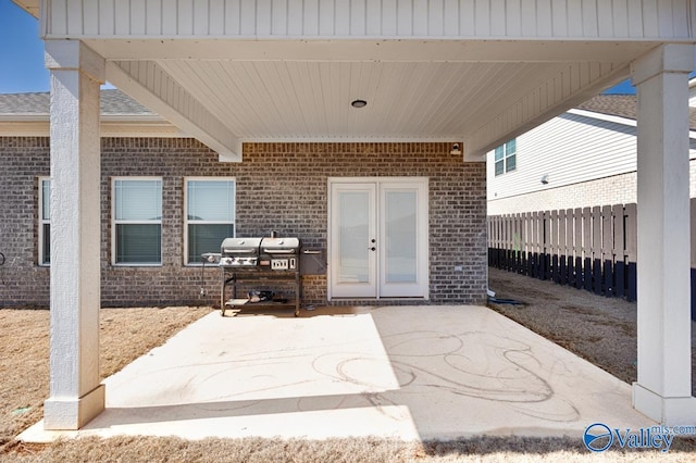 view of patio / terrace with fence