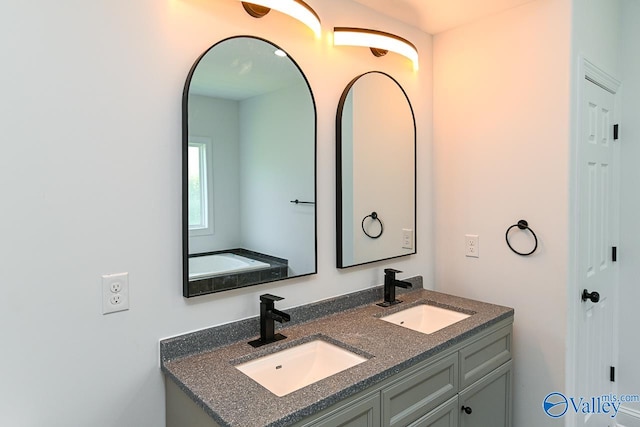 bathroom with vanity