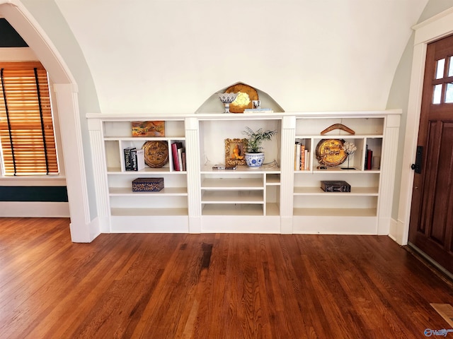 interior space with wood-type flooring