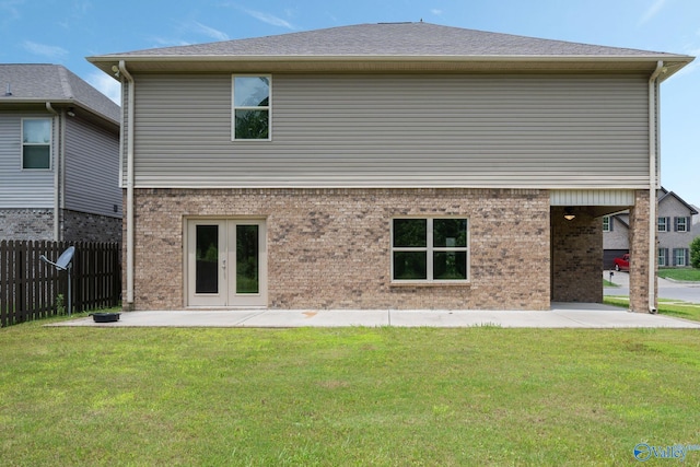 700 Magnolia Place Ln SW, Hartselle, AL 35640 - back of property featuring a patio, french doors, and brick siding