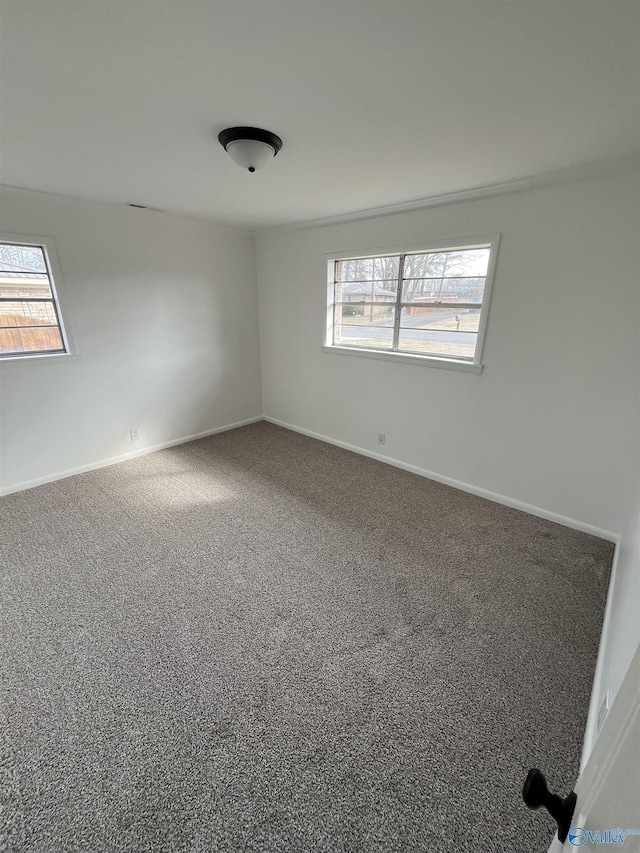 unfurnished room featuring carpet flooring