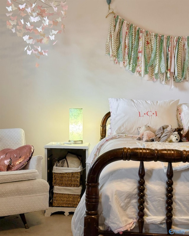 bedroom featuring carpet floors