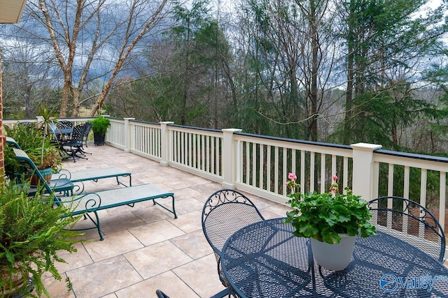 view of patio / terrace featuring outdoor dining area