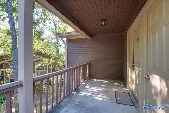 view of balcony