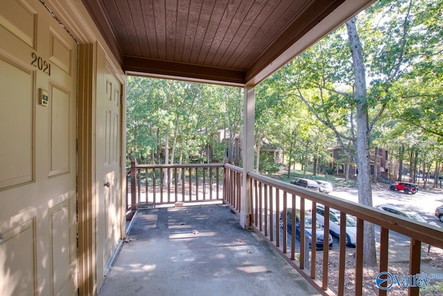 balcony with a porch