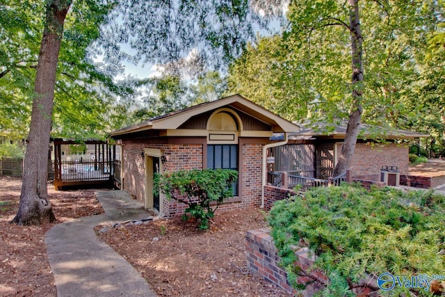 view of front of home