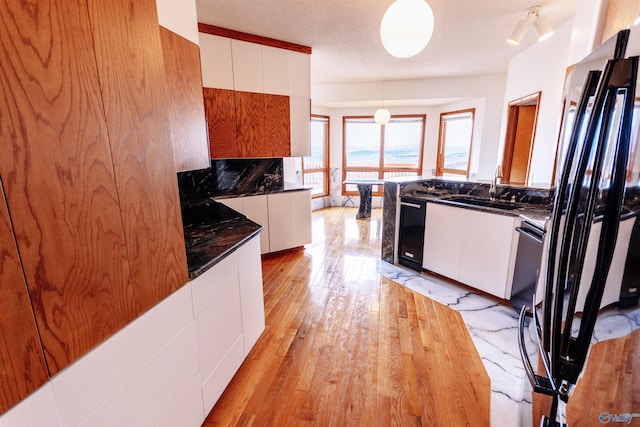 kitchen featuring white cabinets, a sink, and modern cabinets