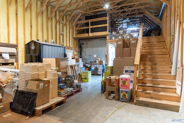 view of storage room