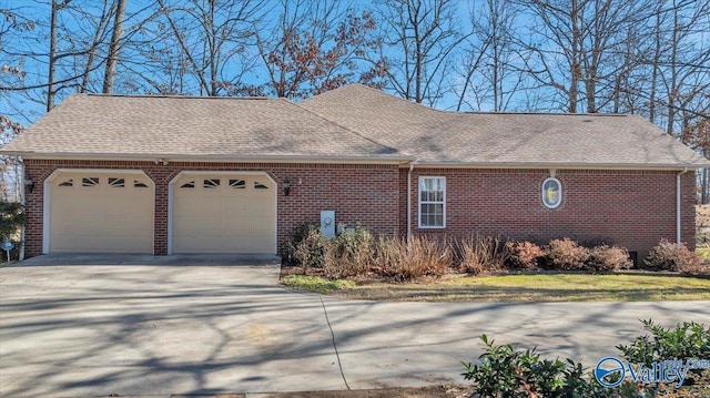 view of home's exterior with a garage