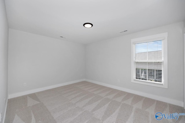 view of carpeted empty room