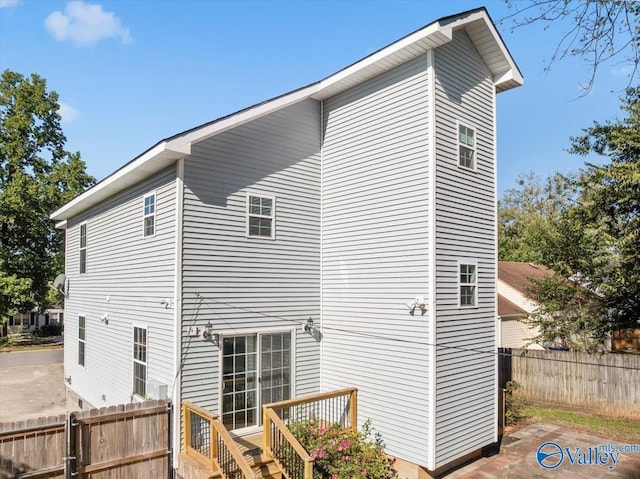 view of rear view of property