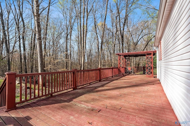 view of deck