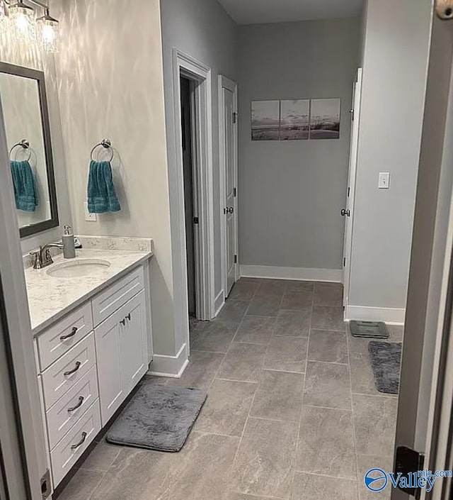 bathroom featuring vanity