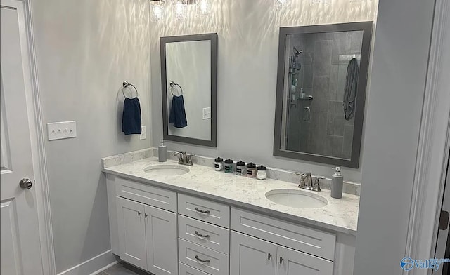 bathroom featuring vanity