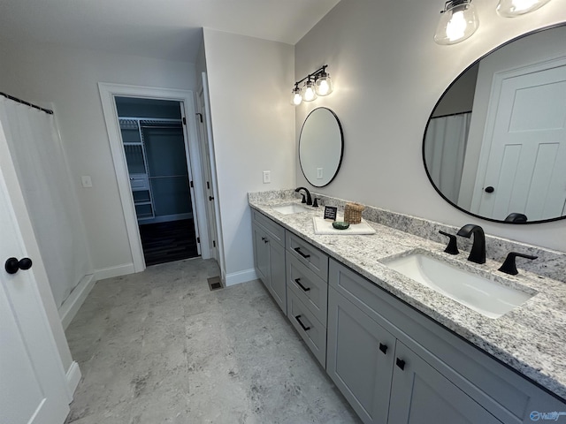 bathroom with vanity